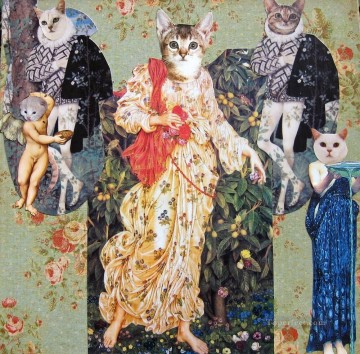 cat Renaissance Oil Paintings